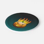 Jack o'lantern Halloween Papieren Bordje (Gekanteld)