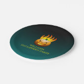 Jack o'lantern Halloween Papieren Bordje (Gekanteld)