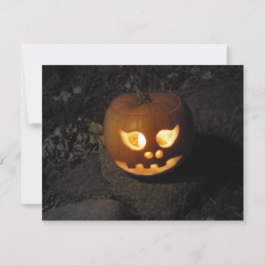 Jack O'Lantern Halloween Party Invitation Kaart (Voorkant)
