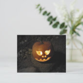Jack O'Lantern Halloween Party Invitation Kaart (Staand voorkant)