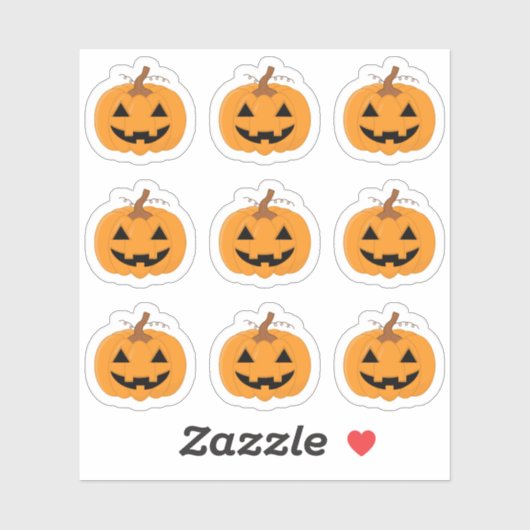 Jack O'Lantern Halloween Pompoen Bujo Planner Sticker (Vel)