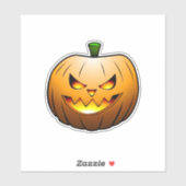 Jack O'lantern Halloween Pompoen Sticker (Vel)