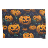 Jack O'Lantern Halloween Pumpkin Donker patroon Kussensloop (Voorkant-Links)