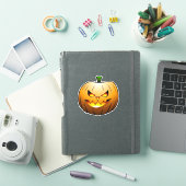 Jack O'lantern Halloween Pumpkin Sticker (iPad Cover)