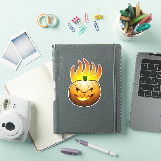 Jack O'lantern Halloween Pumpkin Sticker (iPad Cover)