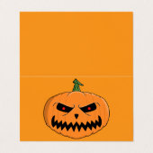 Jack O'Lantern - Halloween Visitekaartje (Buitenkant ongevouwen)