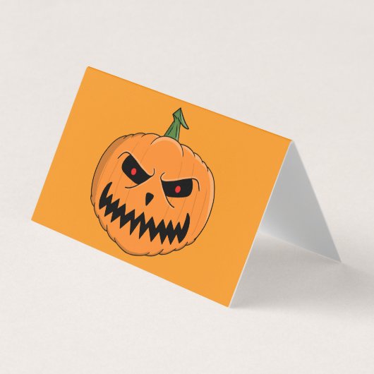 Jack O'Lantern - Halloween Visitekaartje (Voorkant)