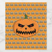 Jack O'Lantern - Halloween Wijn Etiket (Enkel label)