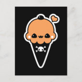 Jack O'Lantern Ice Cream Cone Briefkaart (Voorkant)