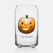 Jack O'lantern is klaar voor Halloween Blikvorm Glas (Achterkant)