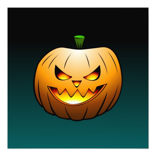 Jack O'lantern is klaar voor Halloween Foto Afdruk (Voorkant)