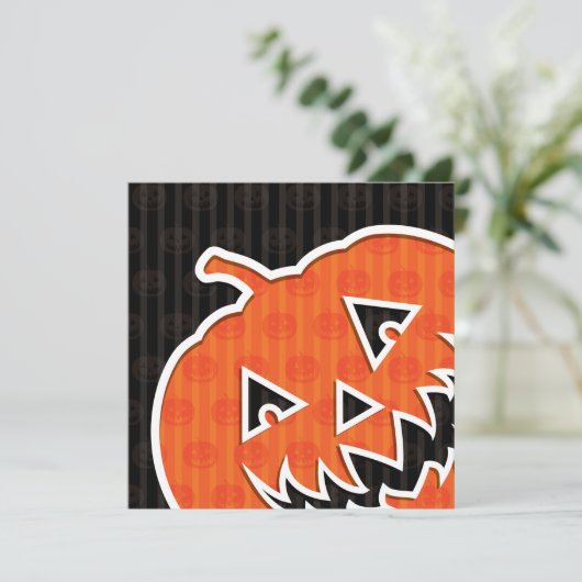 Jack O'Lantern. Kaart (Staand voorkant)
