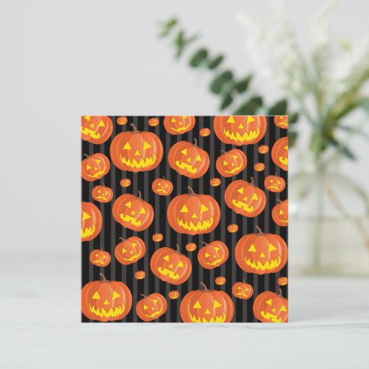 Jack O'Lantern. Kaart (Staand voorkant)
