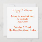 Jack O'Lantern. Kaart (Achterkant)