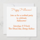 Jack O'Lantern. Kaart (Achterkant)