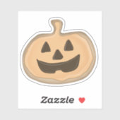 Jack o'lantern koekie sticker (Vel)