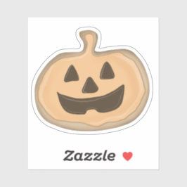 Jack o'lantern koekie sticker