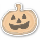 Jack o'lantern koekie sticker (Voorkant)