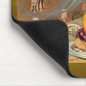 Jack o'Lantern met heks Muismat (Hoek)