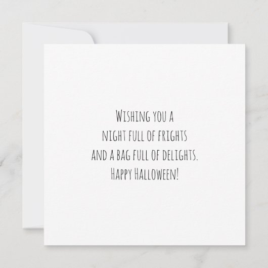 Jack O'lantern naar de trick or treat Kaart (Achterkant)