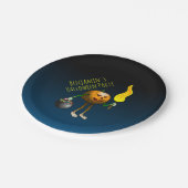 Jack O'lantern naar de trick or treat Papieren Bordje (Gekanteld)