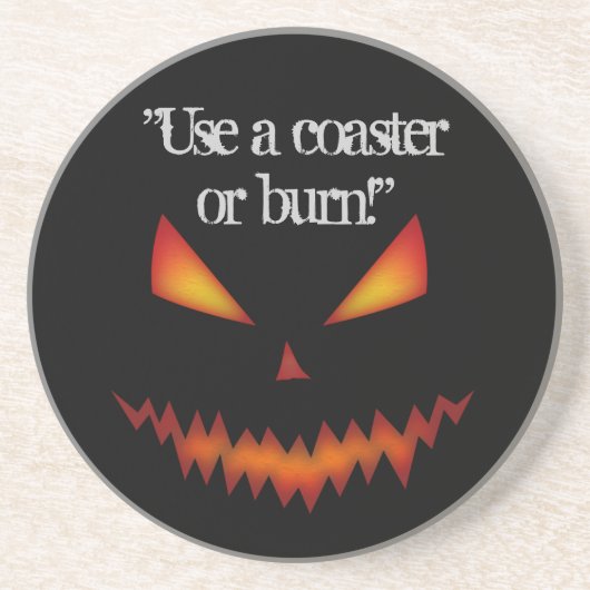 Jack O'Lantern onderzetter Halloween (Voorkant)