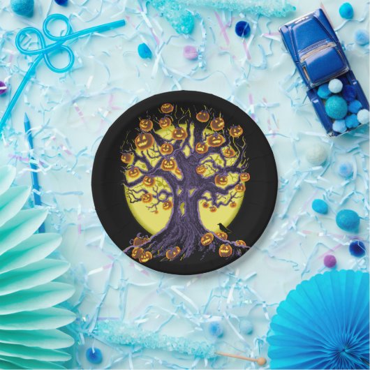 Jack O'Lantern Papieren Bordje (Feest)