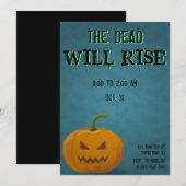 Jack O'Lantern Party Halloween Bats Pumpkin Dead Kaart (Voorkant / Achterkant)