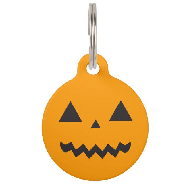 Jack O'Lantern Pet Tag Huisdierpenning (Achterkant)