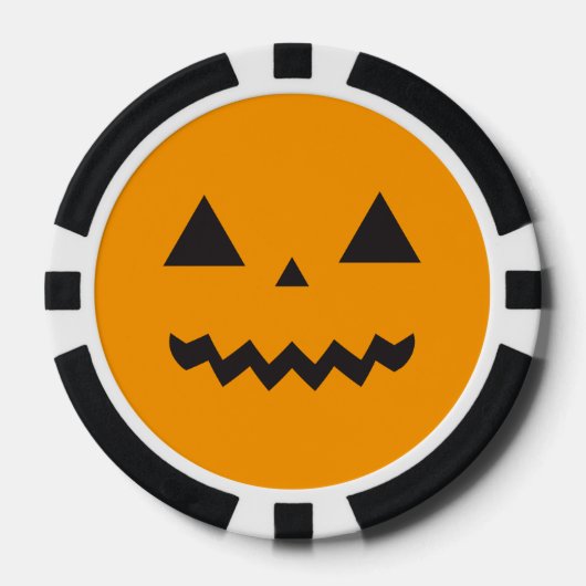 Jack O'Lantern Poker Chip (Voorkant)