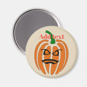 Jack O'Lantern, pompoen gezicht Magneet (Voorkant / Achterkant)