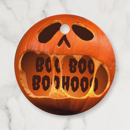 Jack o'lantern pompoen Halloween cadeau decoratie Bedankjes Labels (Achterkant)
