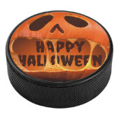 Jack o'lantern pompoen Halloween Hockey Puck (3/4)