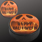 Jack o'lantern pompoen Halloween Hockey Puck