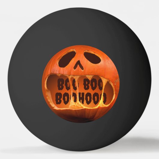 Jack o'lantern pompoen Halloween tafeltennis Pingpongbal (Achterkant)