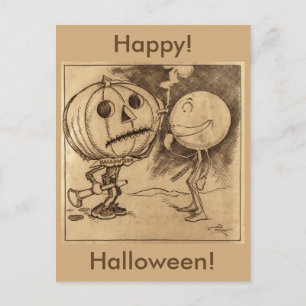 Jack o'Lantern praat Briefkaart