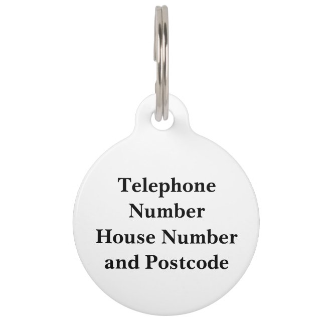 Jack O'Lantern Pumpkin Halloween Dog Label Huisdierpenning (Achterkant)