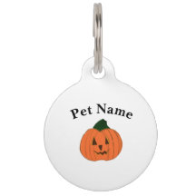 Jack O'Lantern Pumpkin Halloween Dog Label