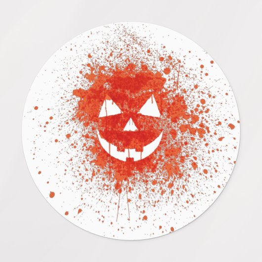 Jack O'lantern Pumpkin heeft gekropen Labels (Design 1)
