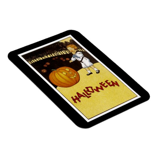 Jack o'Lantern Pumpkin Patch Halloween Magneet (Rechterzijde)