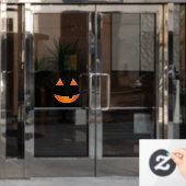 Jack o'lantern raamsticker (Kantoordeur)