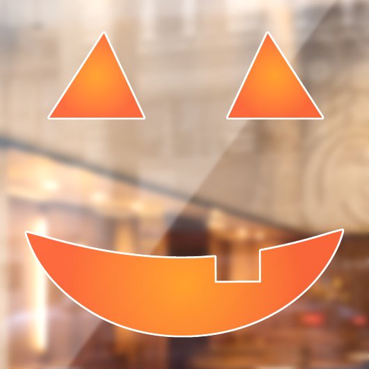 Jack o'lantern raamsticker (Vel 2)