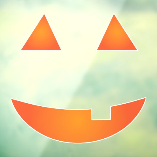 Jack o'lantern raamsticker (Vel 3)