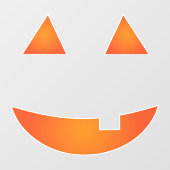Jack o'lantern raamsticker (Vel)