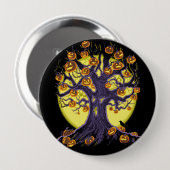 Jack O'Lantern Ronde Button 4,0 Cm (Voorkant /achterkant)