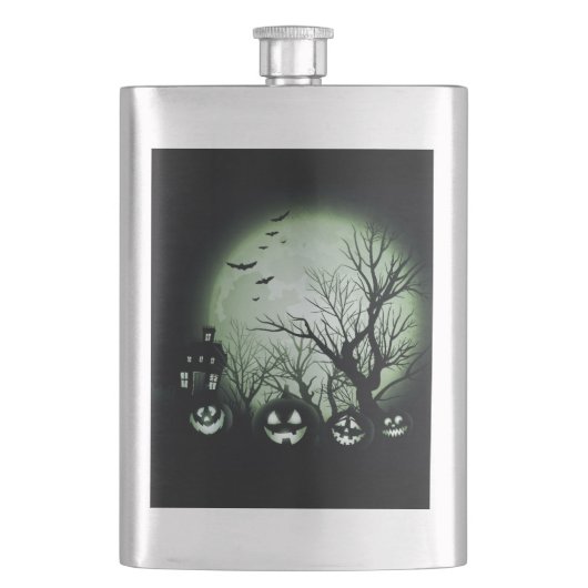 Jack O'Lantern 's nachts Flacon (Voorkant)
