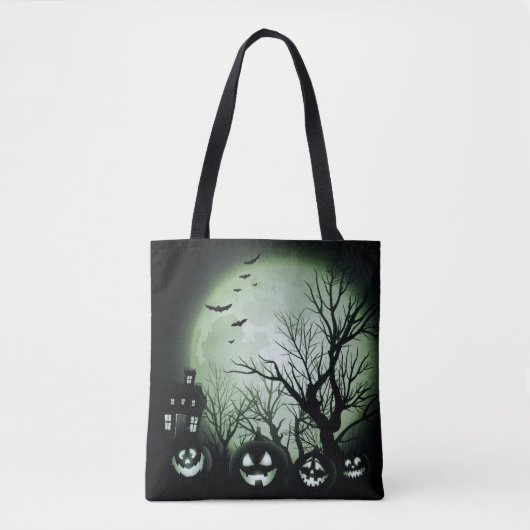 Jack O'Lantern 's nachts Tote Bag (Voorkant)