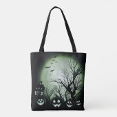 Jack O'Lantern 's nachts Tote Bag (Achterkant)
