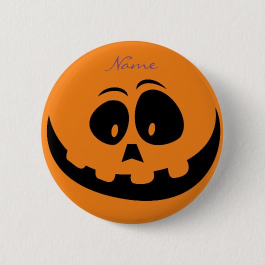 Jack O'lantern Smile Thunder_Cove Ronde Button 5,7 Cm (Voorkant)