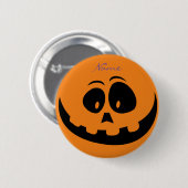 Jack O'lantern Smile Thunder_Cove Ronde Button 5,7 Cm (Voorkant /achterkant)